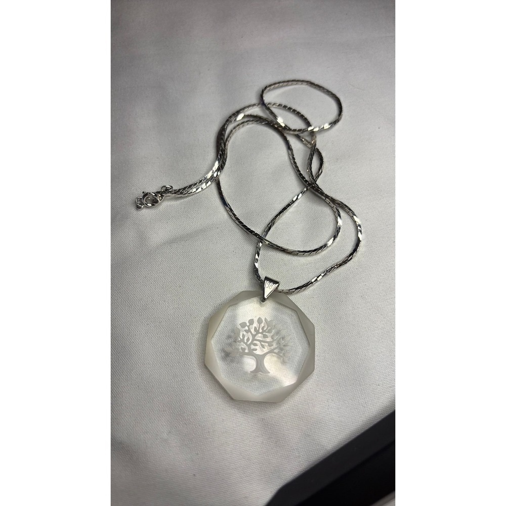 1981-  Vintage Avon--Silver Long Necklace